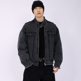 高级牛仔夹克外套90白鸭绒可脱卸羽绒内胆 新品 HAMB原创 2025冬季