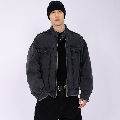 HAMB原创牛仔外套可脱卸羽绒内胆