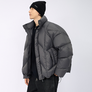 HAMB原创2025冬季 90白鸭绒高级感立领羽绒服男外套休闲高充绒 新款