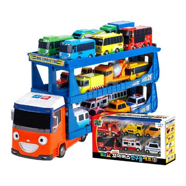 韩国Tayo小公交小巴士太友玩具太有惯性汽车全套装警车帕特挖土机