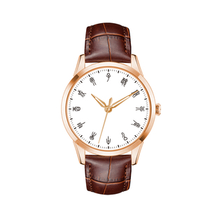 24小时制简约十二时辰子午流注休闲国潮风防水石英手表男刻字定制