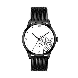 中国风2026生肖马年时尚防水石英手表男女学生情侣手表可定制刻字