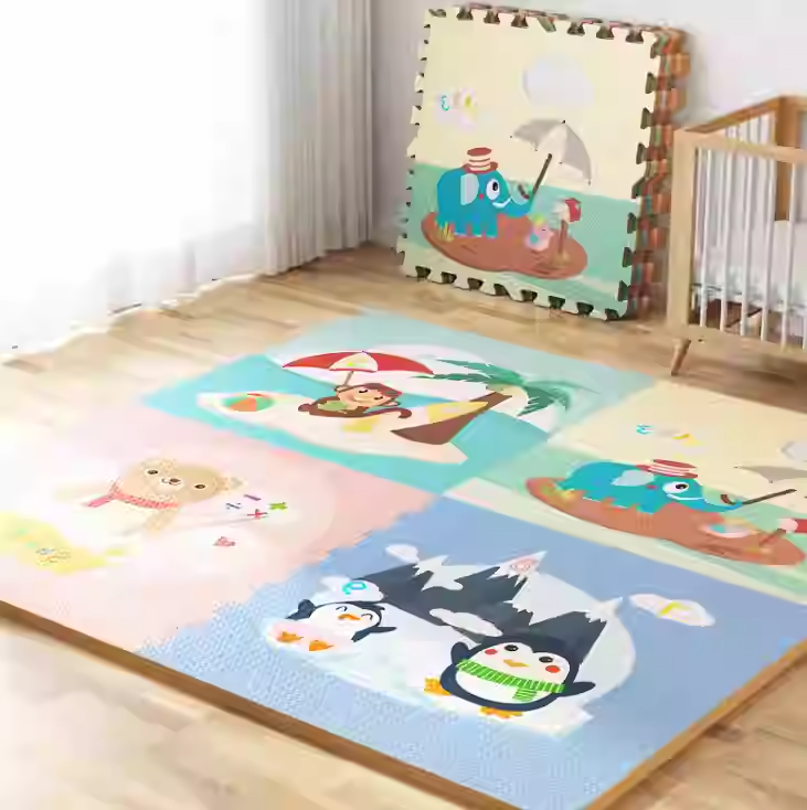 eva宝宝爬行垫儿童拼图泡沫地垫60x60拼接铺地板垫子大号加厚家用,居家布艺,入户地垫,淘宝优惠券,粉丝福利购,淘宝优惠卷