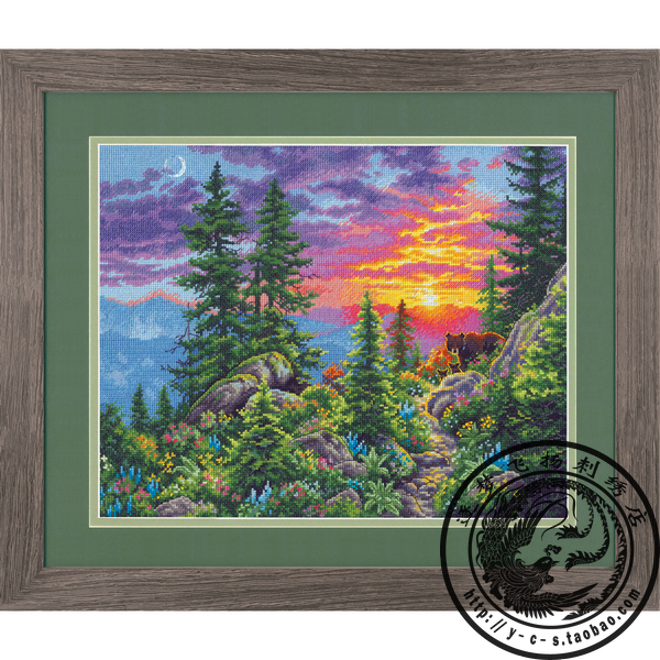 【现货】美国进口DIM十字绣原装套件70-35383 日落山间小路