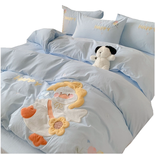 A类卡通儿童全棉被套单件100纯棉被罩宿舍单双人1.5米150x200x230