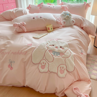 A类母婴级100纯棉四件套少女心