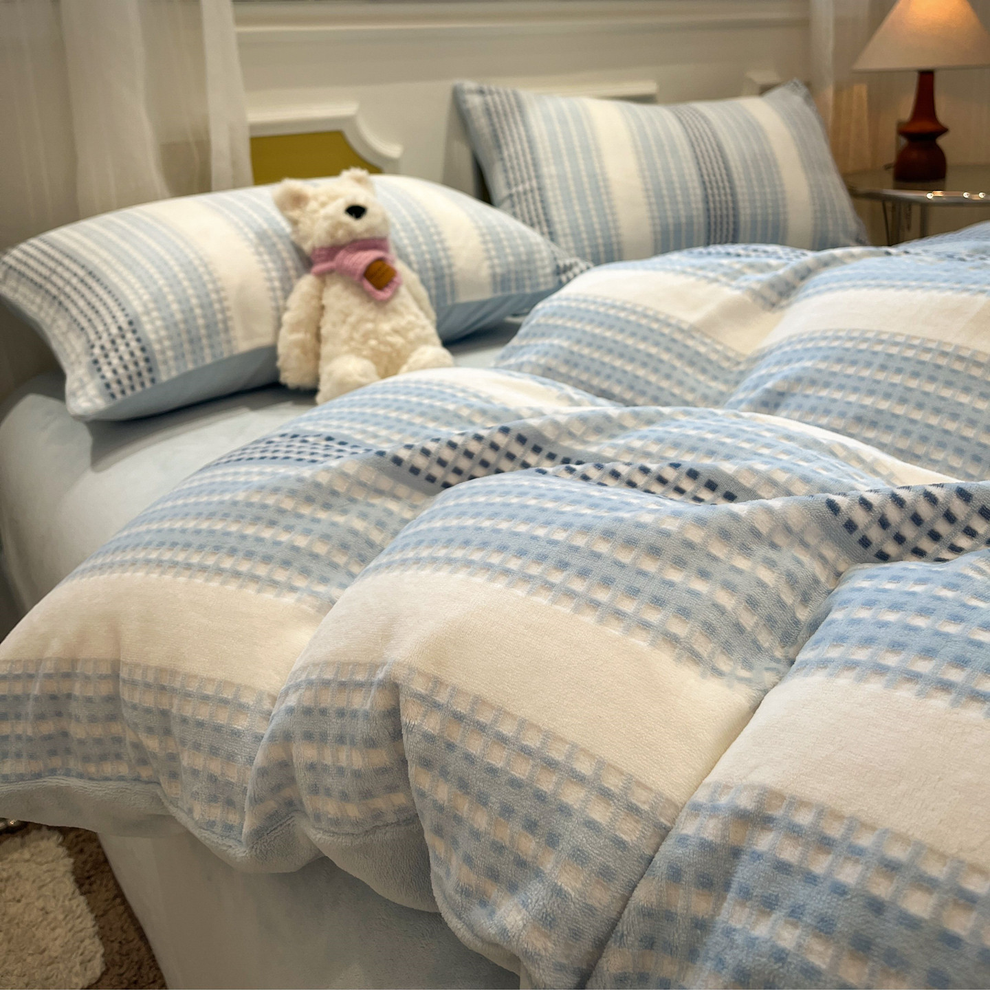 A类母婴级牛奶绒四件套高级感主卧室加绒床单被套三件套床笠冬季4,床上用品,床品套件/四件套/多件套,淘宝优惠券,粉丝福利购,淘宝优惠卷