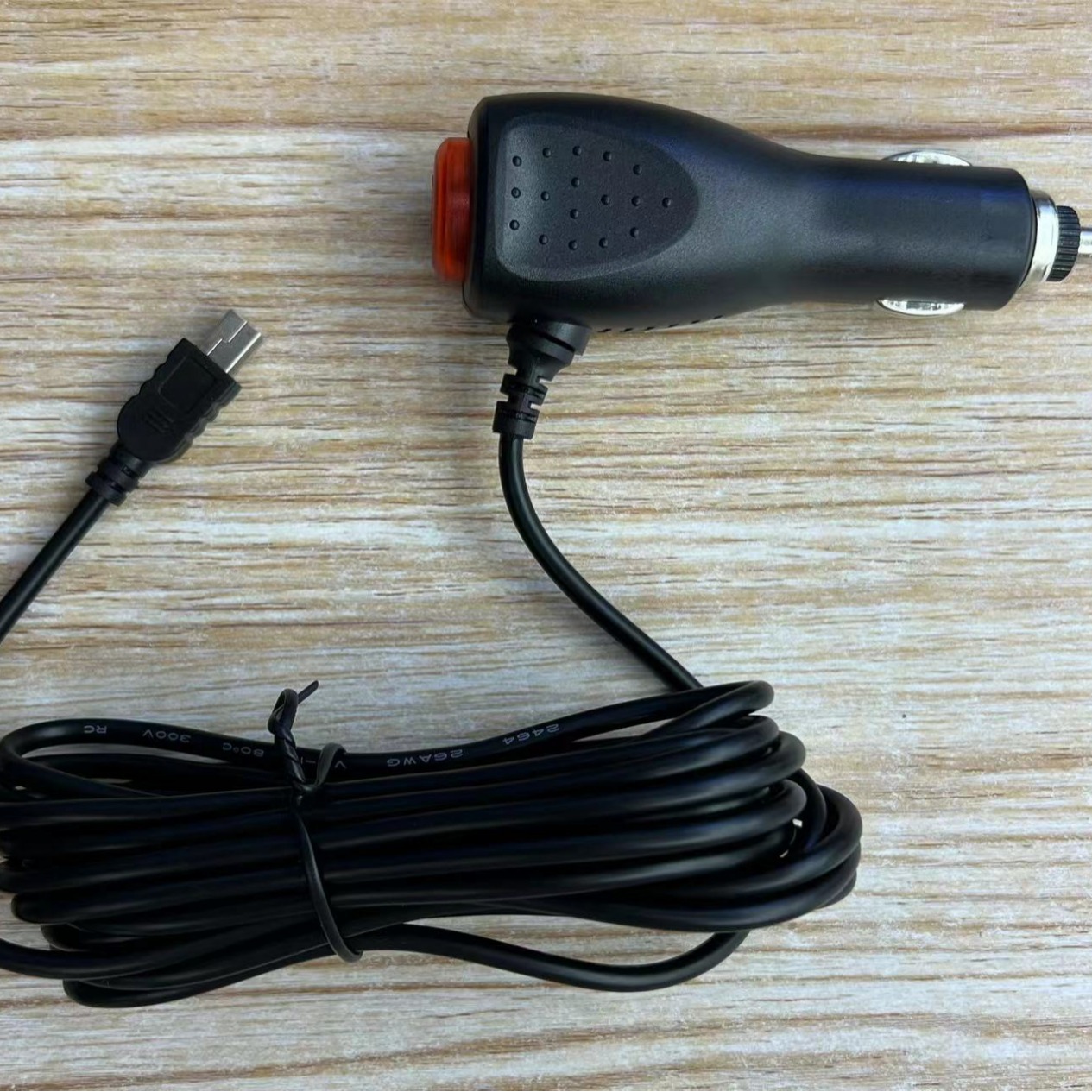 行车记录仪电源线供电线点烟器插头通用3.5米T口带开关记录仪线