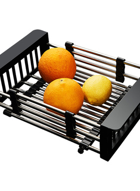 PULT不锈钢沥水篮水槽厨房洗菜盆洗菜池餐具滤干架伸缩沥水盆中盆