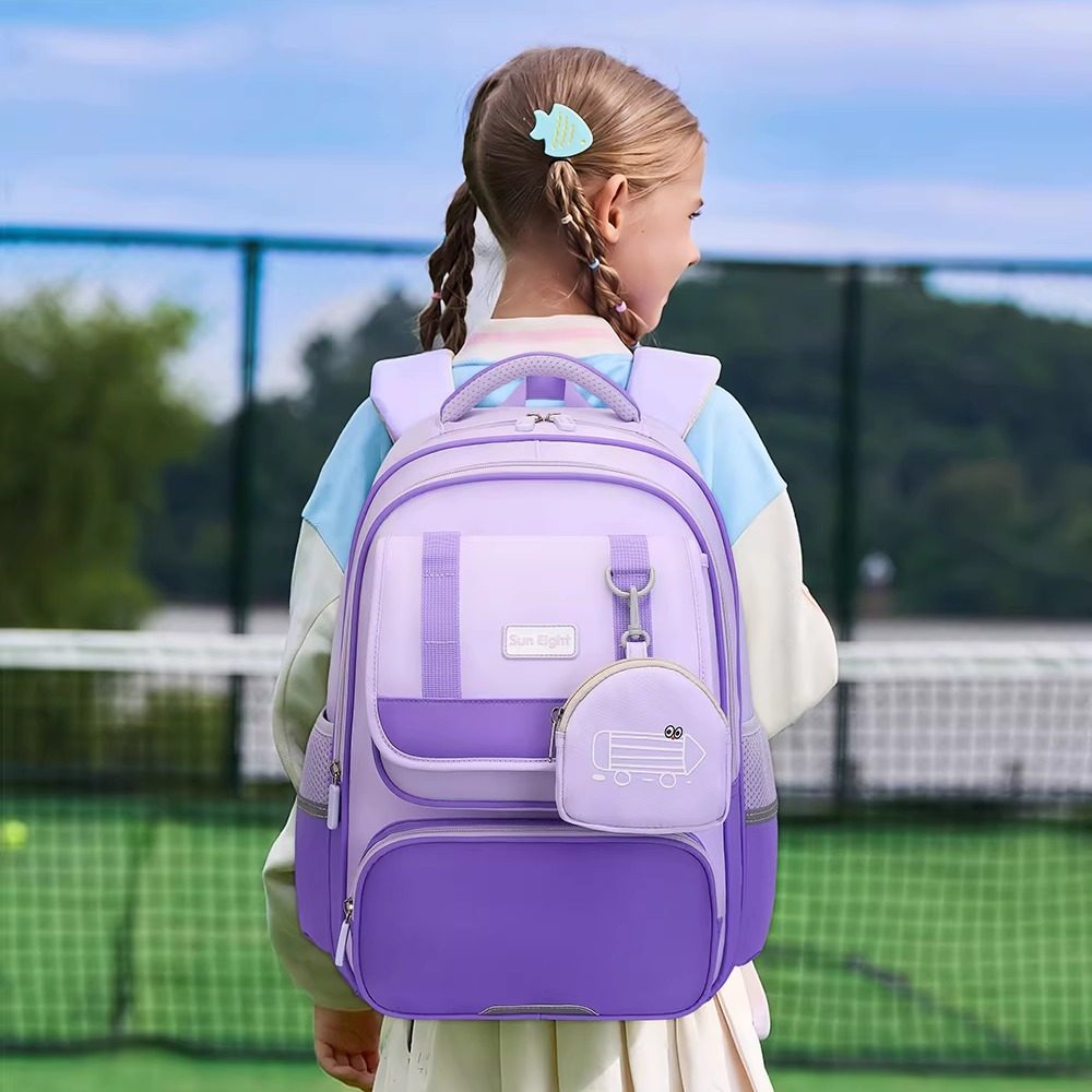 阳光8点小学生书包男儿童三到六年级减负轻便大容量女生双肩背包
