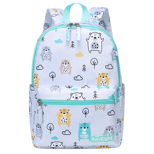 阳光8点幼儿园书包女孩轻便儿童背包出游儿童外出旅游男孩双肩包