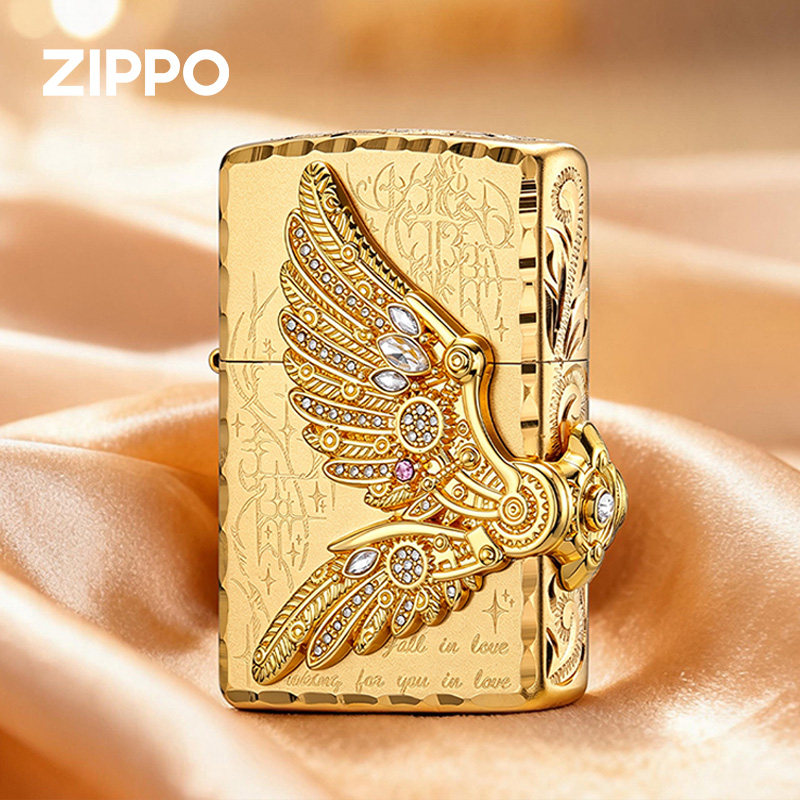 zippo打火机正品热恋羽翼图片