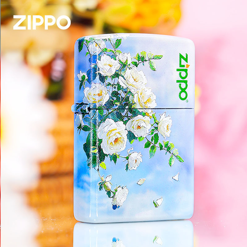zippo打火机清欢与你花语系列