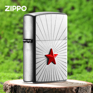 正品Zippo打火机正版防风贴章红星闪闪 五角星红五星退伍纪念礼物