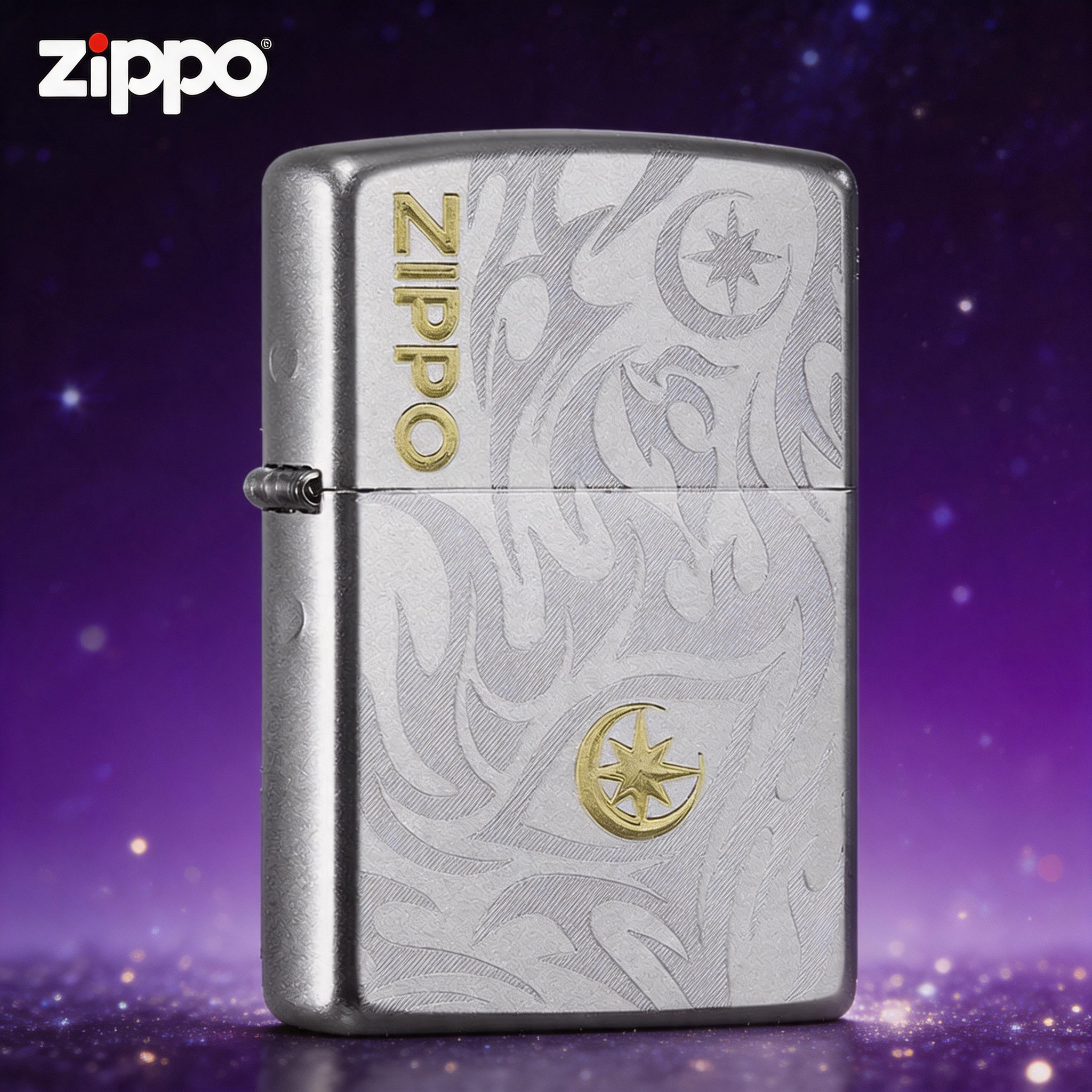 zippo打火机 焰火含睛秋水眼睛煤油防风实用生日情人节礼物送男生