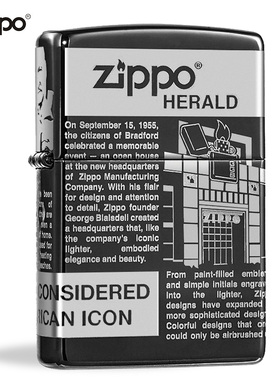 zippo打火机文艺标志49049正版 火机zippo男士情人节创意个性