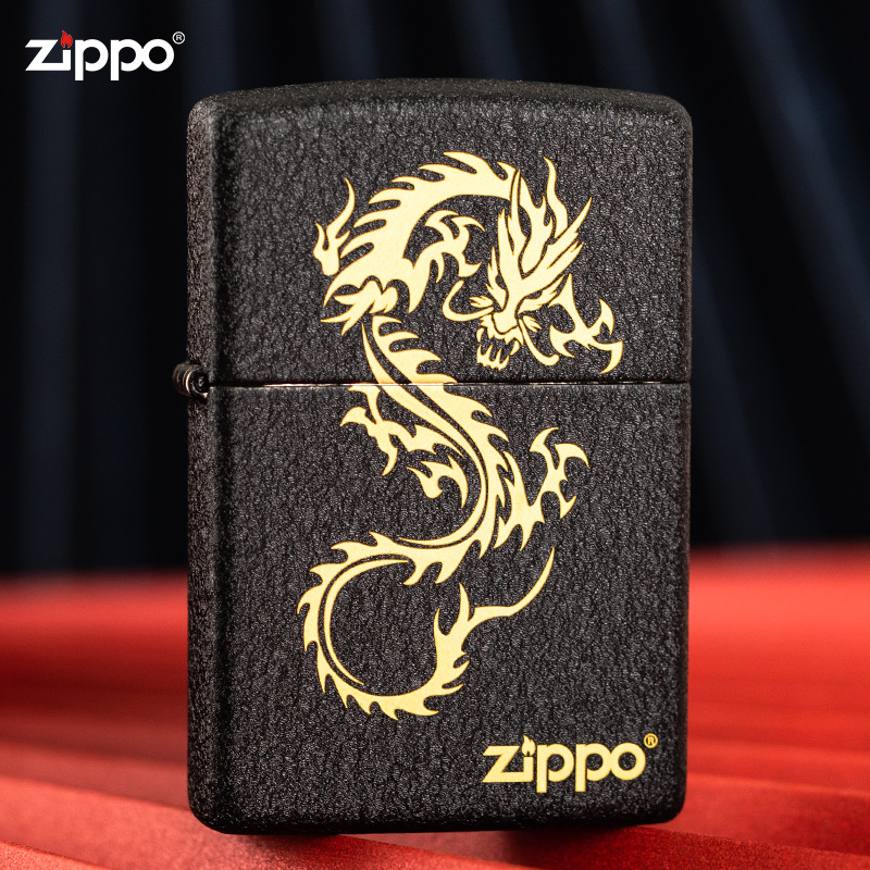 正品zippo打火机正版美国原装236黑裂漆zipoo芝宝zppo煤油刻字zp ZIPPO/瑞士军刀/眼镜 ZIPPO/芝宝 原图主图