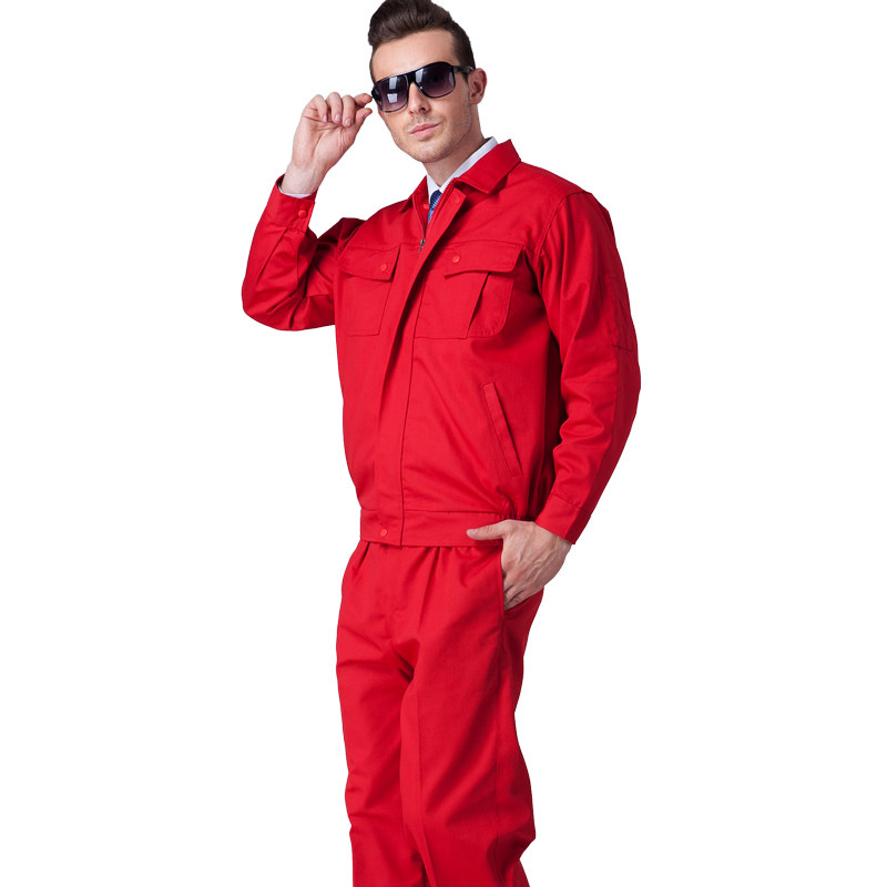 长袖工作服套装男春秋劳保服汽修服工厂厂服外套工程服制服工装