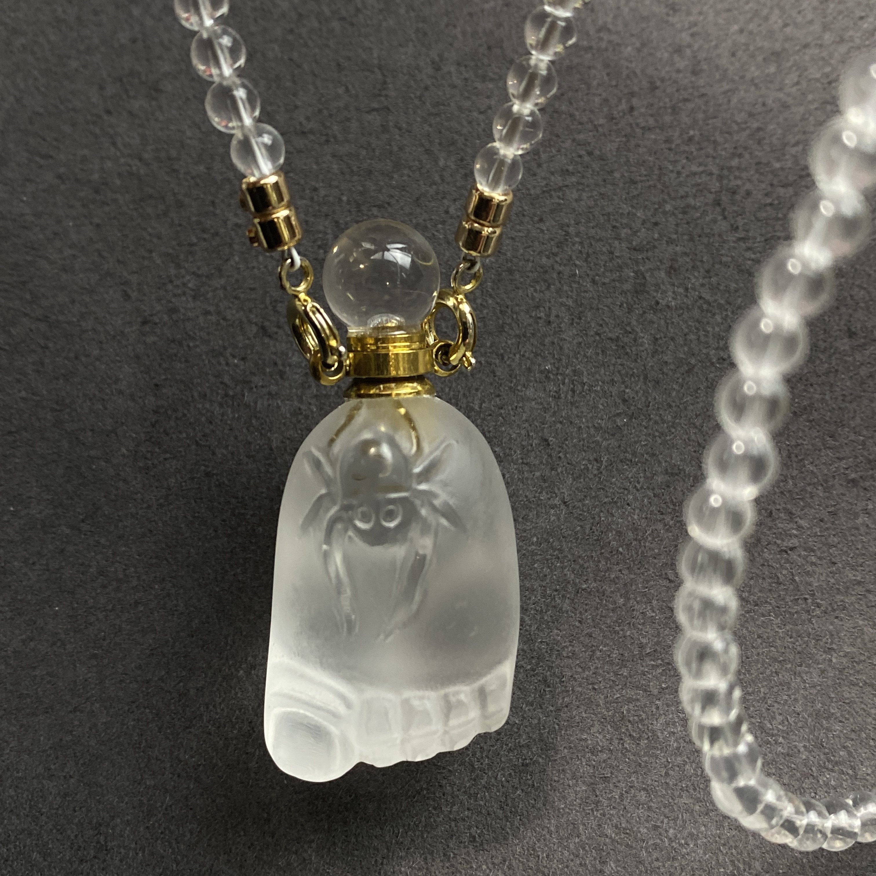 天知足常乐白水晶雕刻蜘蛛吊坠精油瓶可以放粉末朱砂空瓶礼物推荐,饰品/流行首饰/时尚饰品新,颈饰,淘宝优惠券,粉丝福利购,淘宝优惠卷