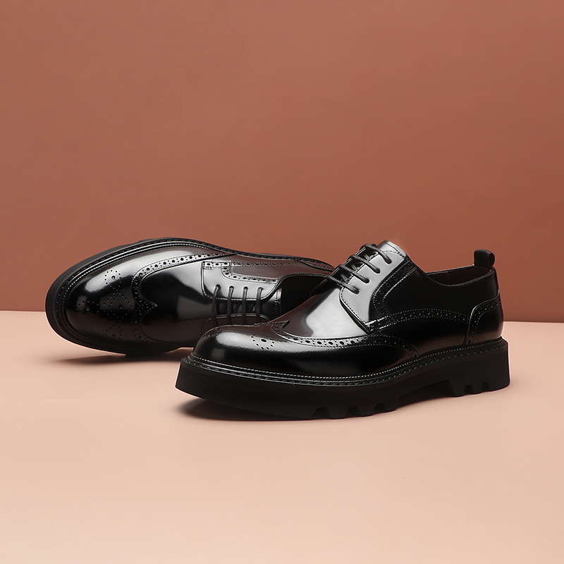 布洛克雕花英伦系带牛津鞋