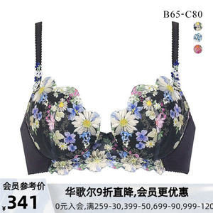 华歌尔Wacoal Wing内衣小胸聚拢显大收副乳蕾丝刺绣性感文胸女