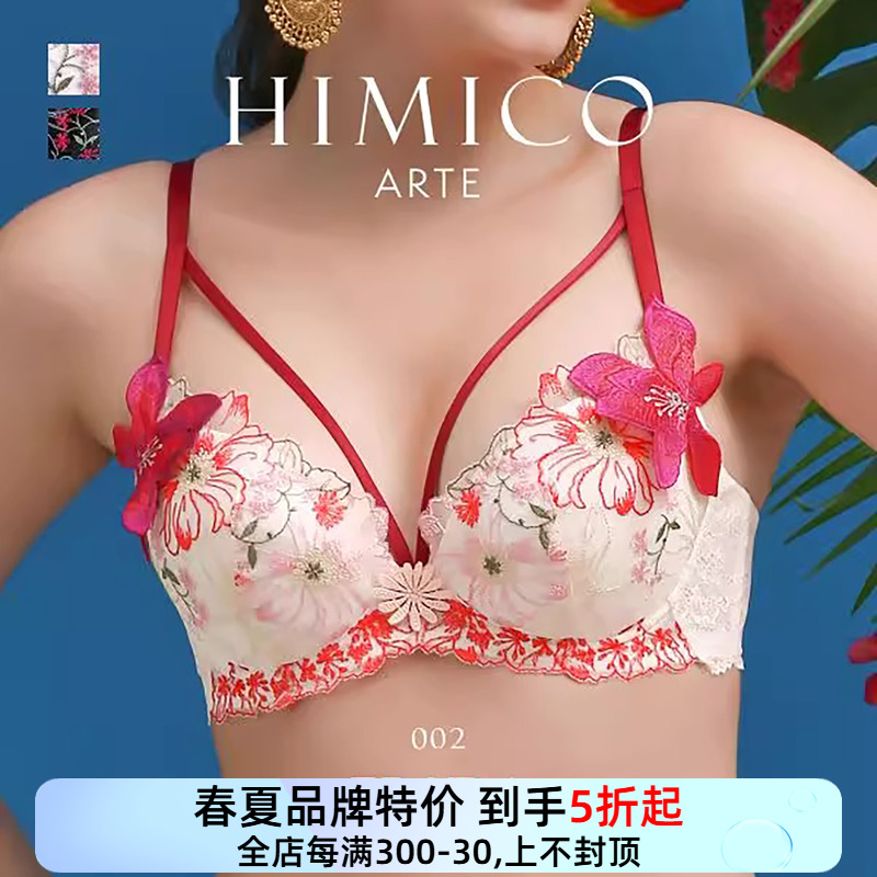 重工立体刺绣性感聚拢蕾丝文胸