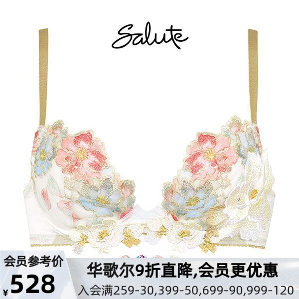 刺绣文胸Salute聚拢樱花性感