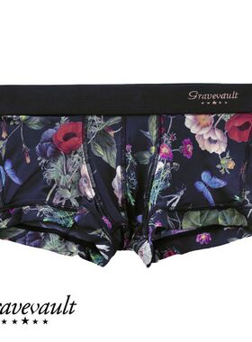 Gravevault男士内裤日本制轻薄透气柔软亲肤印花性感低腰四角内裤