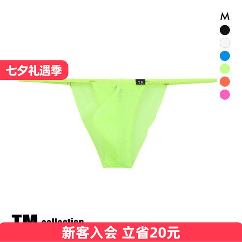 日本制超薄网纱性感透明三角内裤