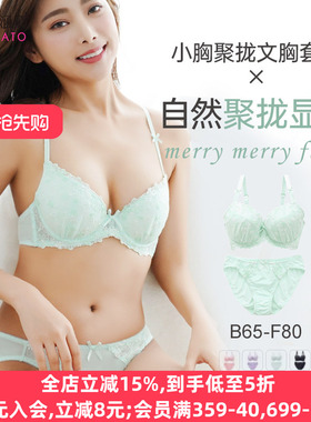 诗萝涵朵MCP内衣套装小胸聚拢显大收副乳性感纯欲日系文胸内裤女