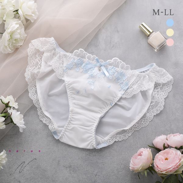 NARUE可爱刺绣纯欲低腰三角内裤
