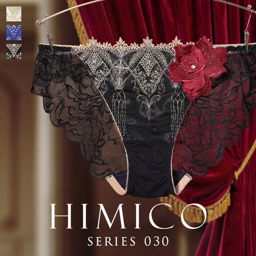 HIMICO重工刺绣蕾丝性感三角内裤