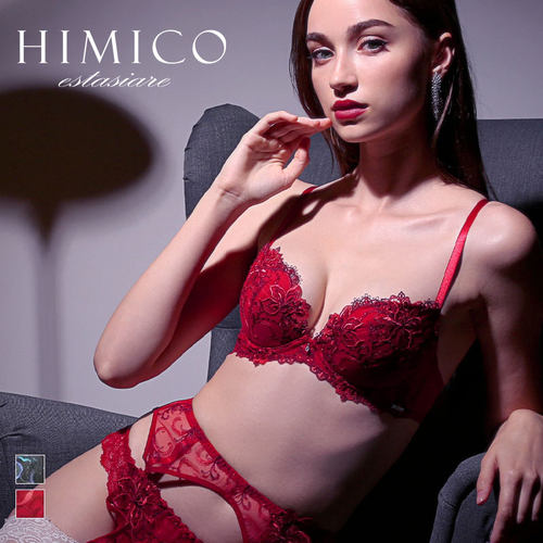 himico女士内衣本命年红色文胸