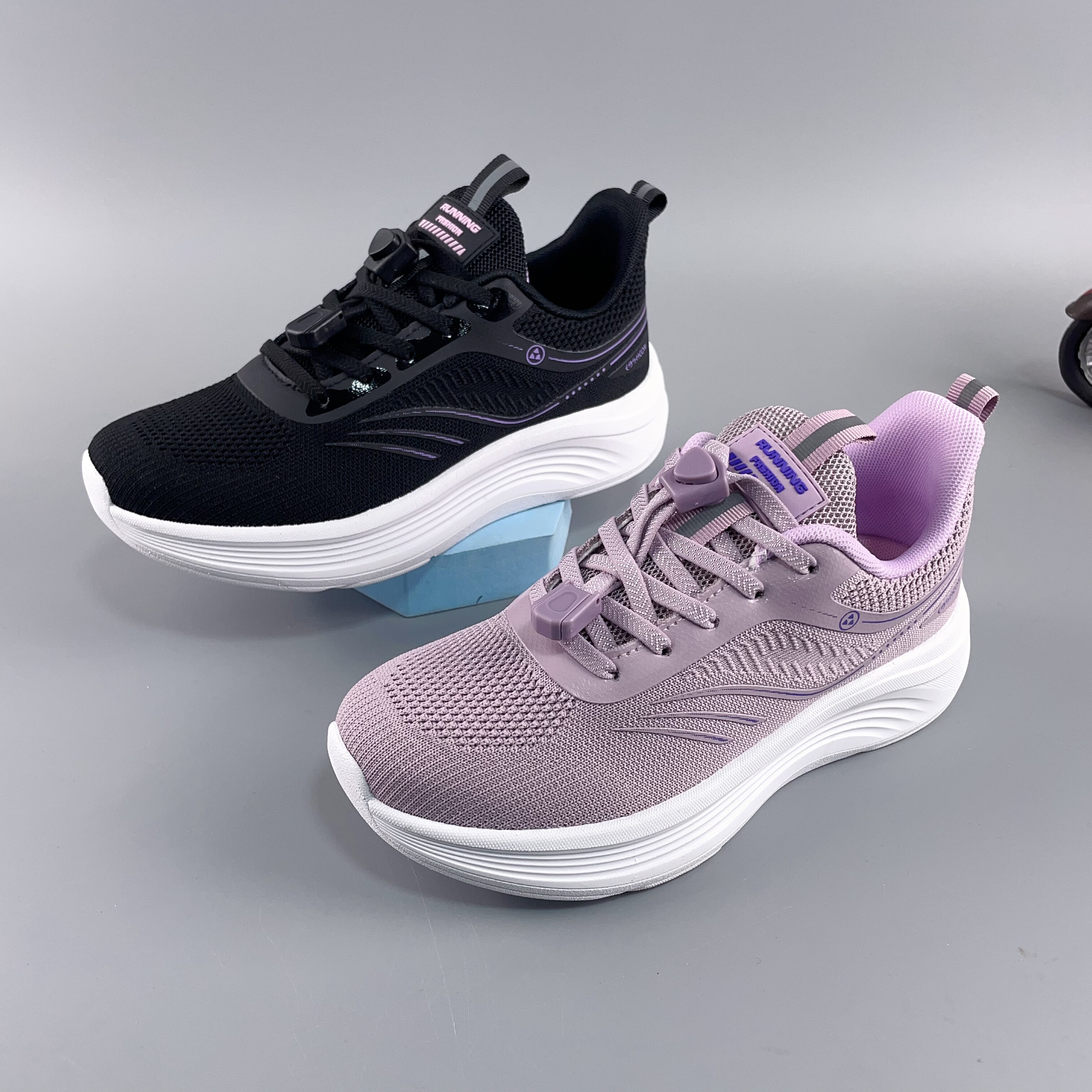 鹭威女鞋2026年夏季新款网面透气吸汗厚底减震超轻学生运动休闲鞋