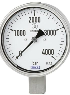 WIKA原装 超高压压力表 PG23HP-S/P 水切割 2500/4000/5000/6000b