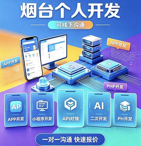 烟台本地程序员 APP定制开发 小程序 API接口对接 源码开发定制