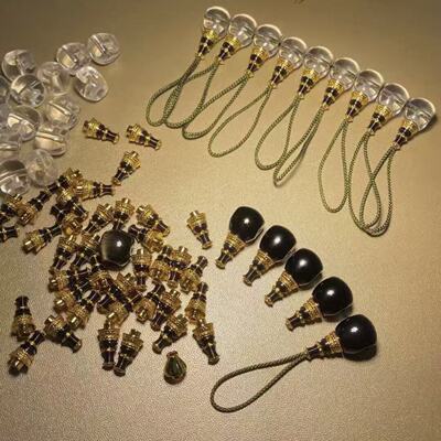 全净体白水晶三通弟子珠