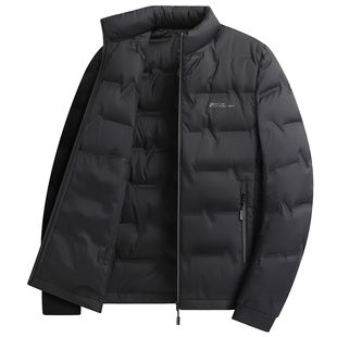 强者保罗中年爸爸装羽绒服男款轻薄冬季新款休闲立领保暖外套潮