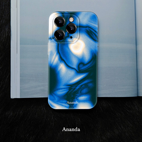 梦境蓝小众手机壳适用苹果iphone15Promax菲林软套13pro防滑12mini全包高级不撞款独特自然疗愈华为荣耀vivo9