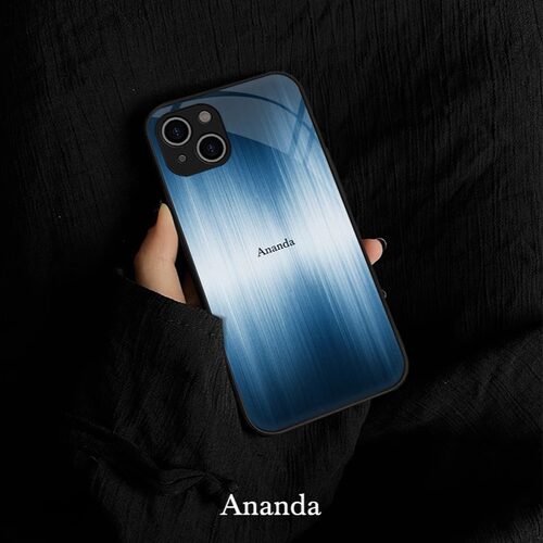 侘寂蓝新中式简约小众适用苹果iphone15Promax手机壳iPhone14Pro钢化玻璃膜13pro防滑12mini全包11高级不撞壳