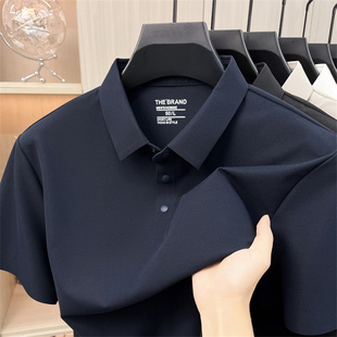 PoloT恤宽松黑色翻领衣服半袖衫POLO衫短袖男装透气春季休闲男
