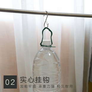 弹簧扣s型挂钩防风宿舍浴室多功能卡扣式小钩子.免打孔承重收纳