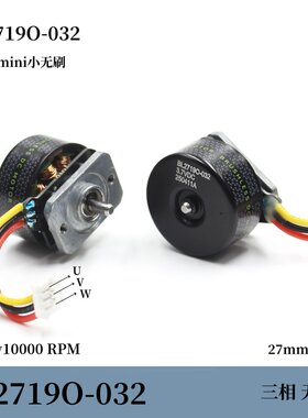 27mm外转子无刷mini小电机BL2719O-032滚珠轴承DC3.7v10000转