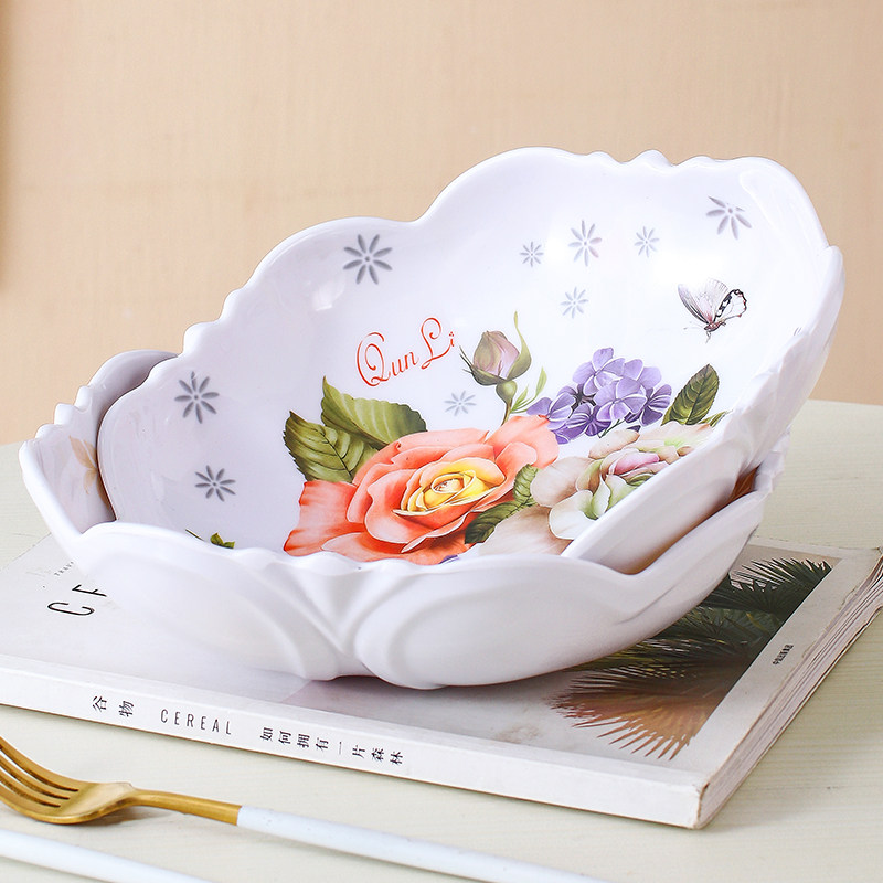 大号创意密胺水果盘零食盘家用现代客厅茶几盘子塑料糖果干果瓜子