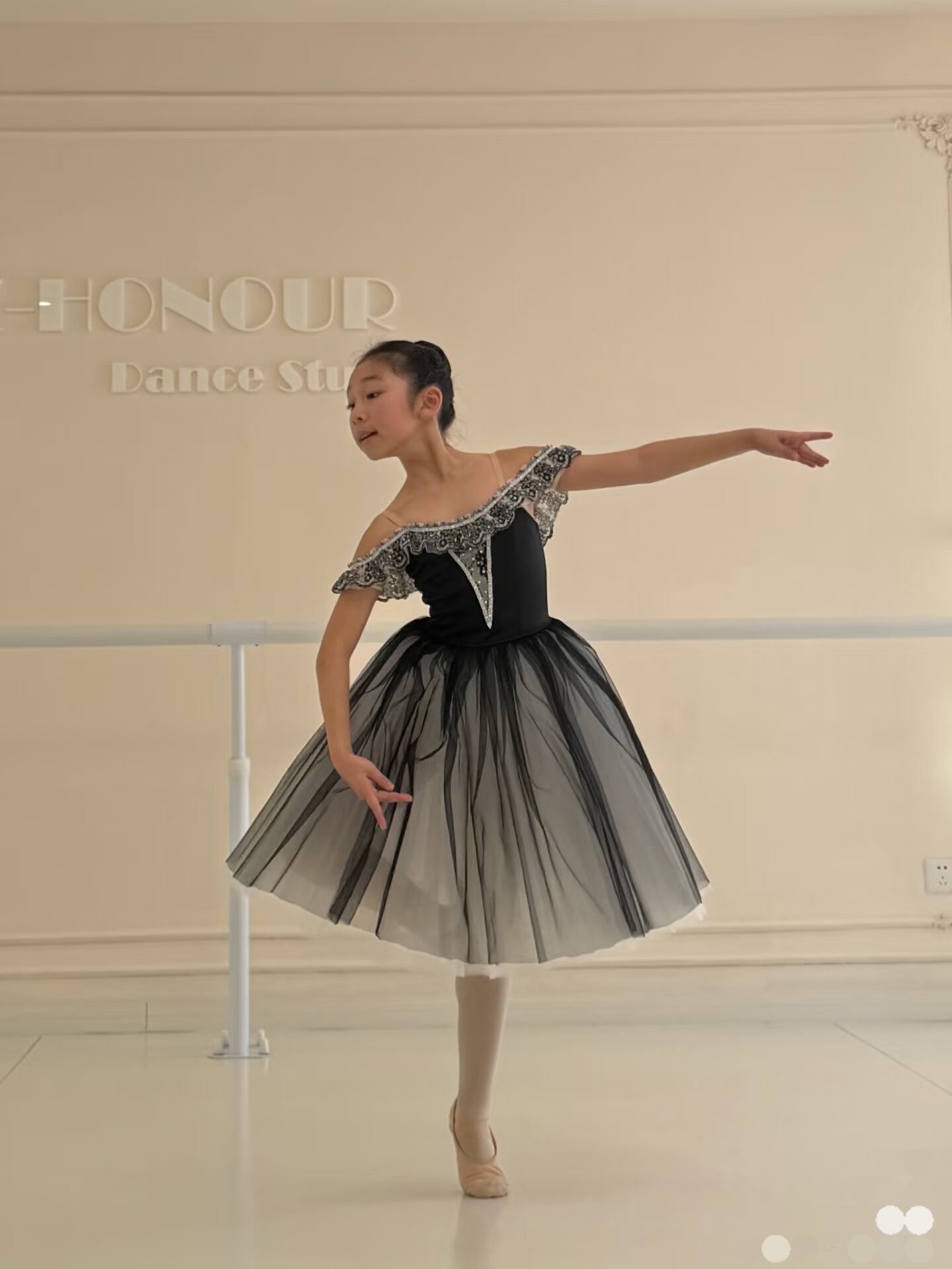 新款芭蕾纱裙黑天鹅儿童蓬蓬裙芭蕾舞裙演出服专业高端黑色定制