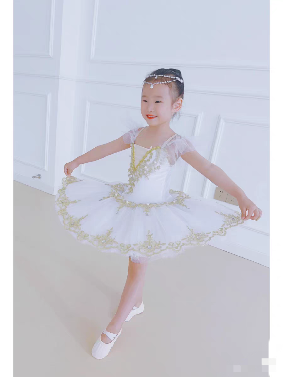 白色芭蕾舞裙儿童演出服高档成人蓬蓬纱裙女童天鹅湖tutu裙舞蹈服