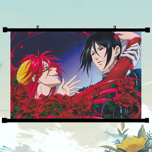 Kuroshitsuji周边海报格雷尔·萨特克利夫塞巴斯蒂安次元挂画现货