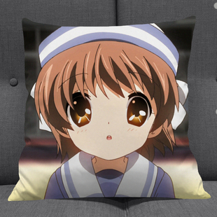 clannad团子大家族周边抱枕正方形伊吹风子古河草苗靠枕现货新品