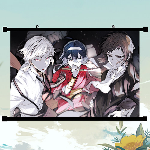 礼物文豪野犬动漫定制海报布料