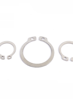 新品304不锈钢轴用挡圈外卡开口C型卡簧卡环M3M4M5M6M78M200GB894